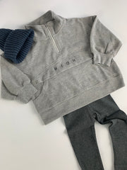 Bundle - Quarter zip & leggings GREY - Age 3-4yrs Only
