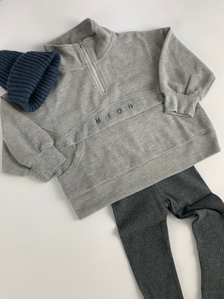 Bundle - Quarter zip & leggings GREY - Age 3-4yrs Only