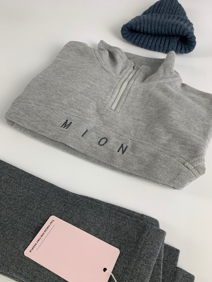 Bundle - Quarter zip & leggings GREY - Age 3-4yrs Only