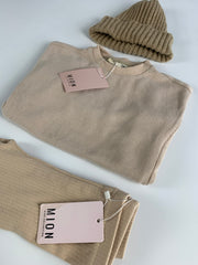Beige Slouchy Sweatshirt Bundle - Age 2-3yrs