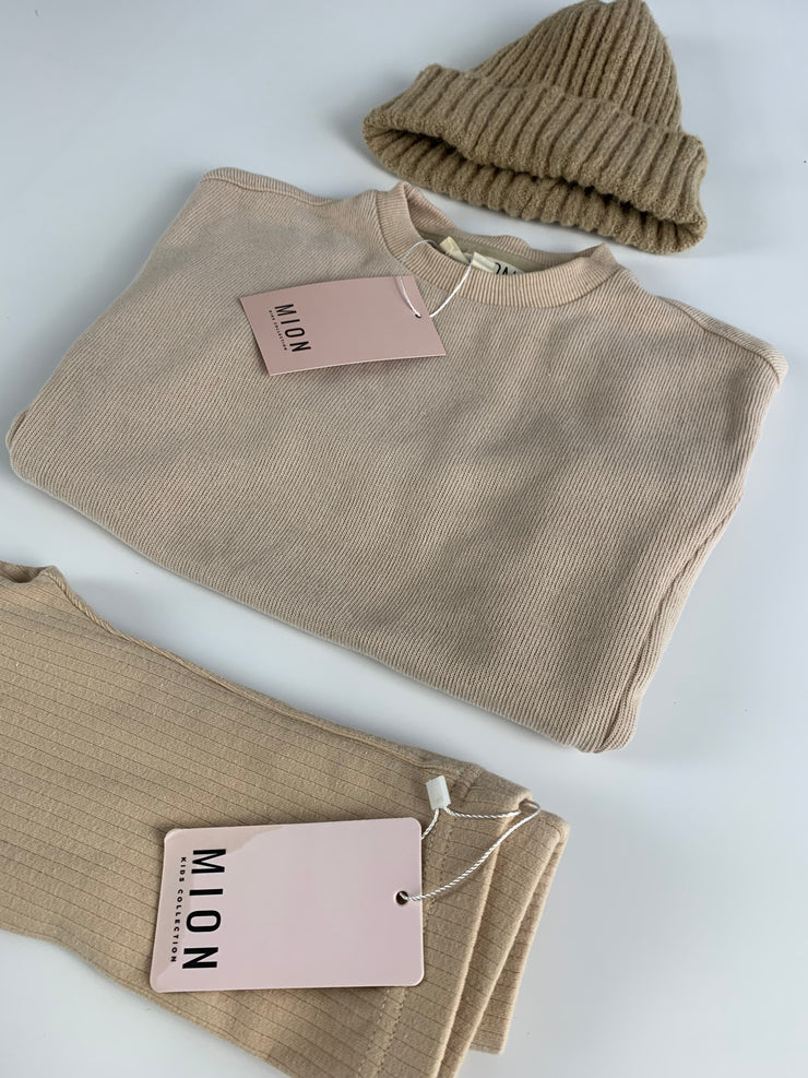Beige Slouchy Sweatshirt Bundle - Age 2-3yrs
