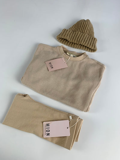 Beige Slouchy Sweatshirt Bundle - Age 2-3yrs