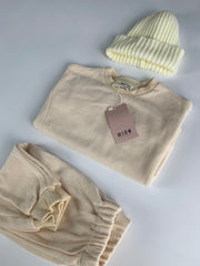 Cream Slouchy Set & Beanie - Age 2-3yrs Only