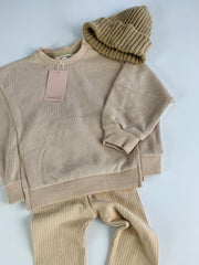 Beige Slouchy Sweatshirt Bundle - Age 2-3yrs