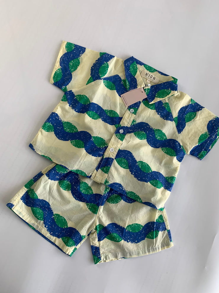Abstract Shirt Set