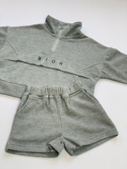 Quarter Zip Jumper - Grey