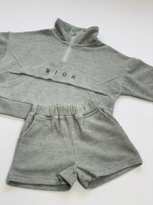 Quarter Zip Jumper - Grey