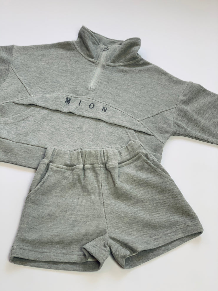 Quarter Zip Jumper - Grey