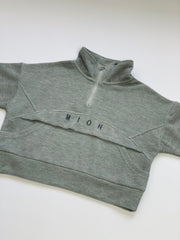 Quarter Zip Jumper - Grey