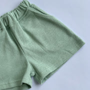 Slouchy Shorts ~ Light Sage