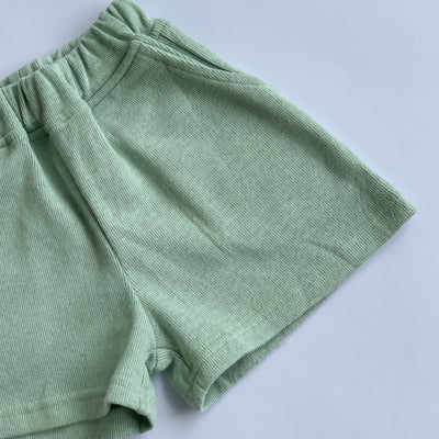 Slouchy Shorts ~ Light Sage