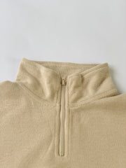 Quarter zip jumper - Nude