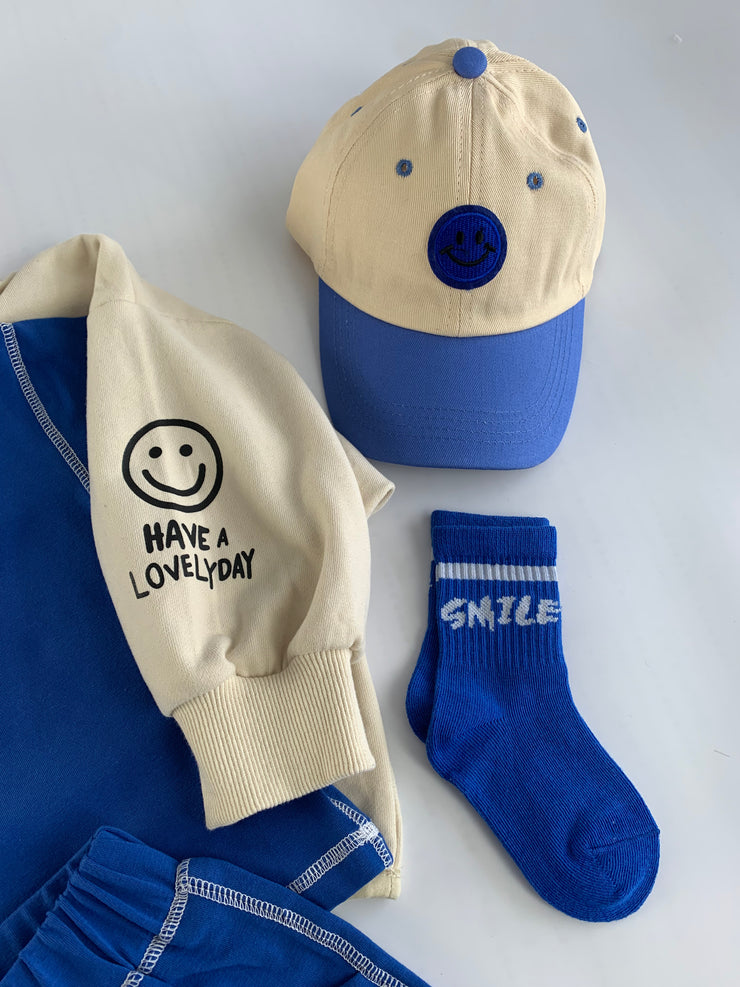 Smiley Cap  ~ 1- 5yrs (Adjustable)