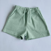 Slouchy Shorts ~ Light Sage