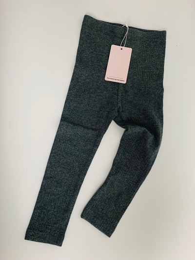 Ribbed Charcoal Leggings
