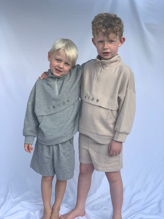 Quarter Zip Jumper - Grey