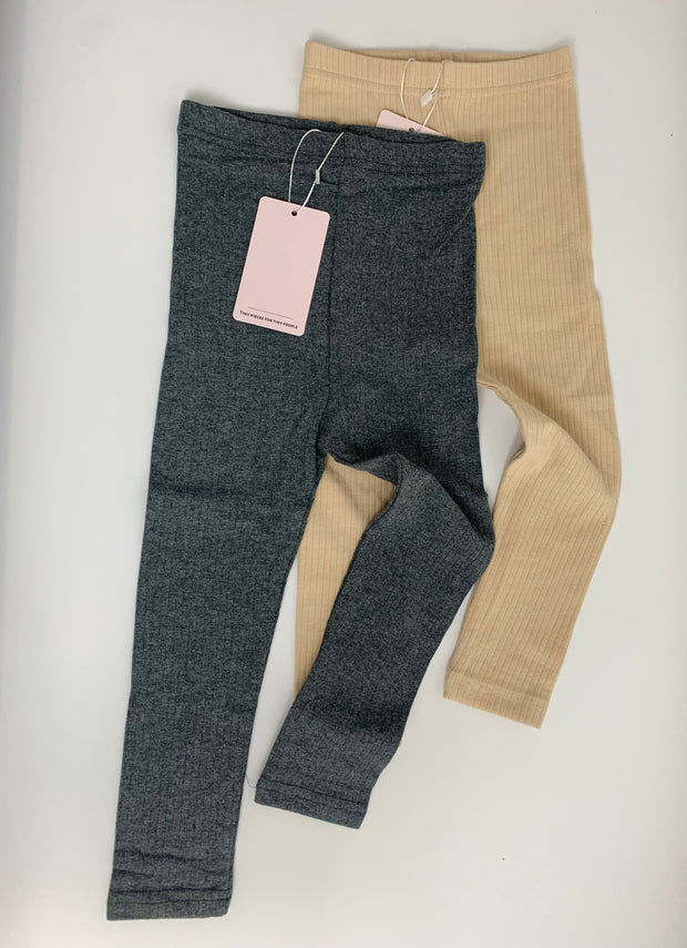 Ribbed Neutral Leggings