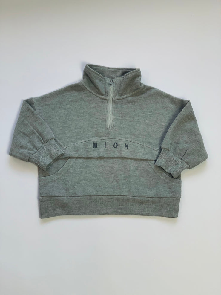 Quarter Zip Jumper - Grey