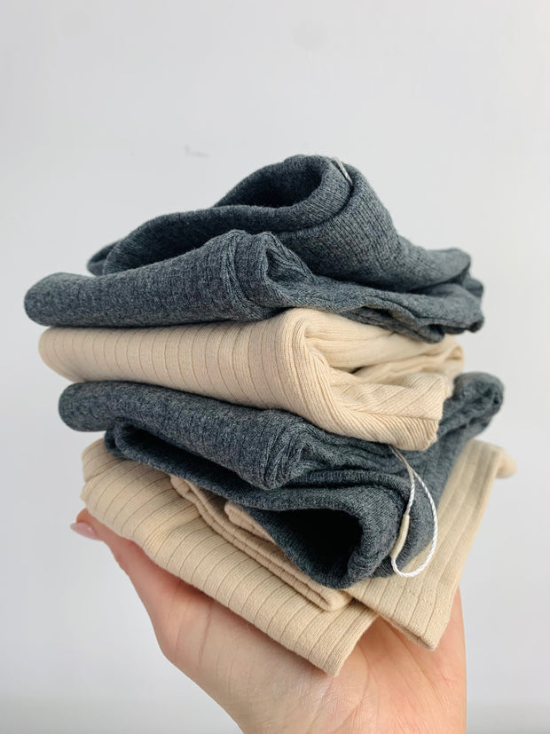 Ribbed Neutral Leggings
